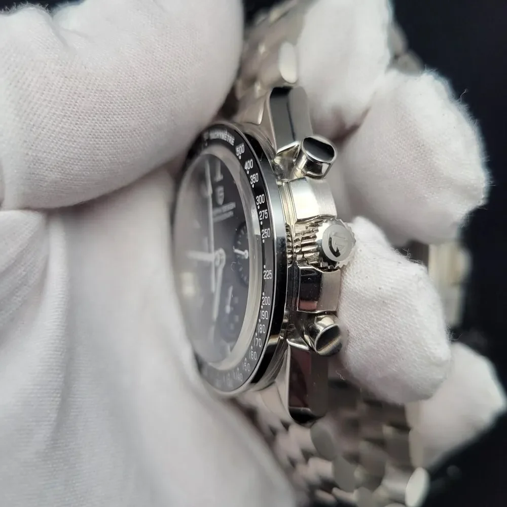 Pagani-design Men's Silver and Black Watch